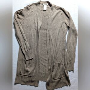 Matty M Women's Tan Open Front Cardigan Sweater Size XS